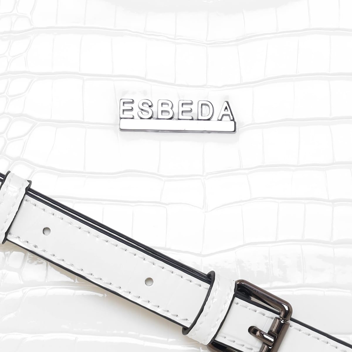 Buy Esbeda Khaki Color Solid Pattern Chevron Hobo Handbag Online