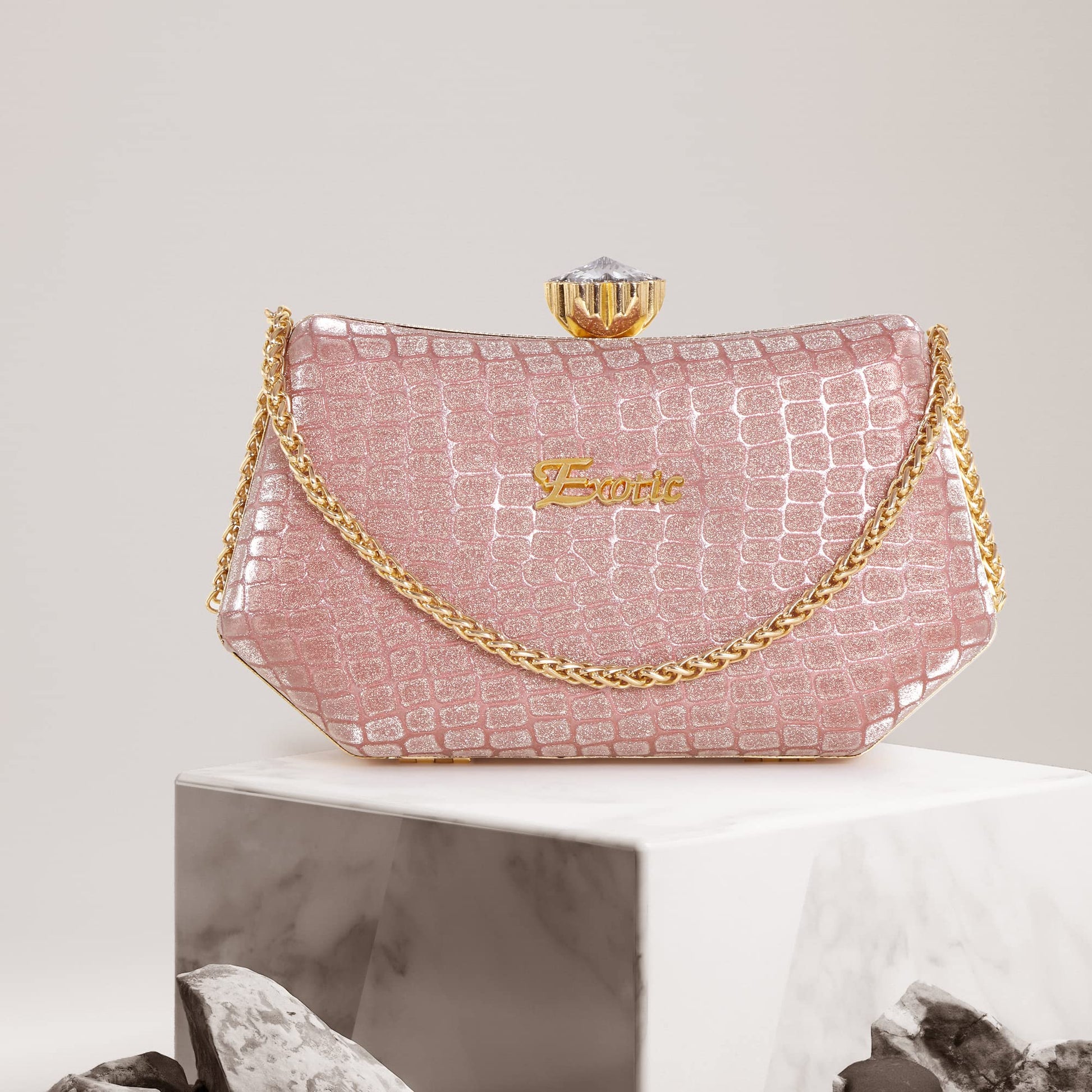 EXOTIC bridal sling bag (Pink) 