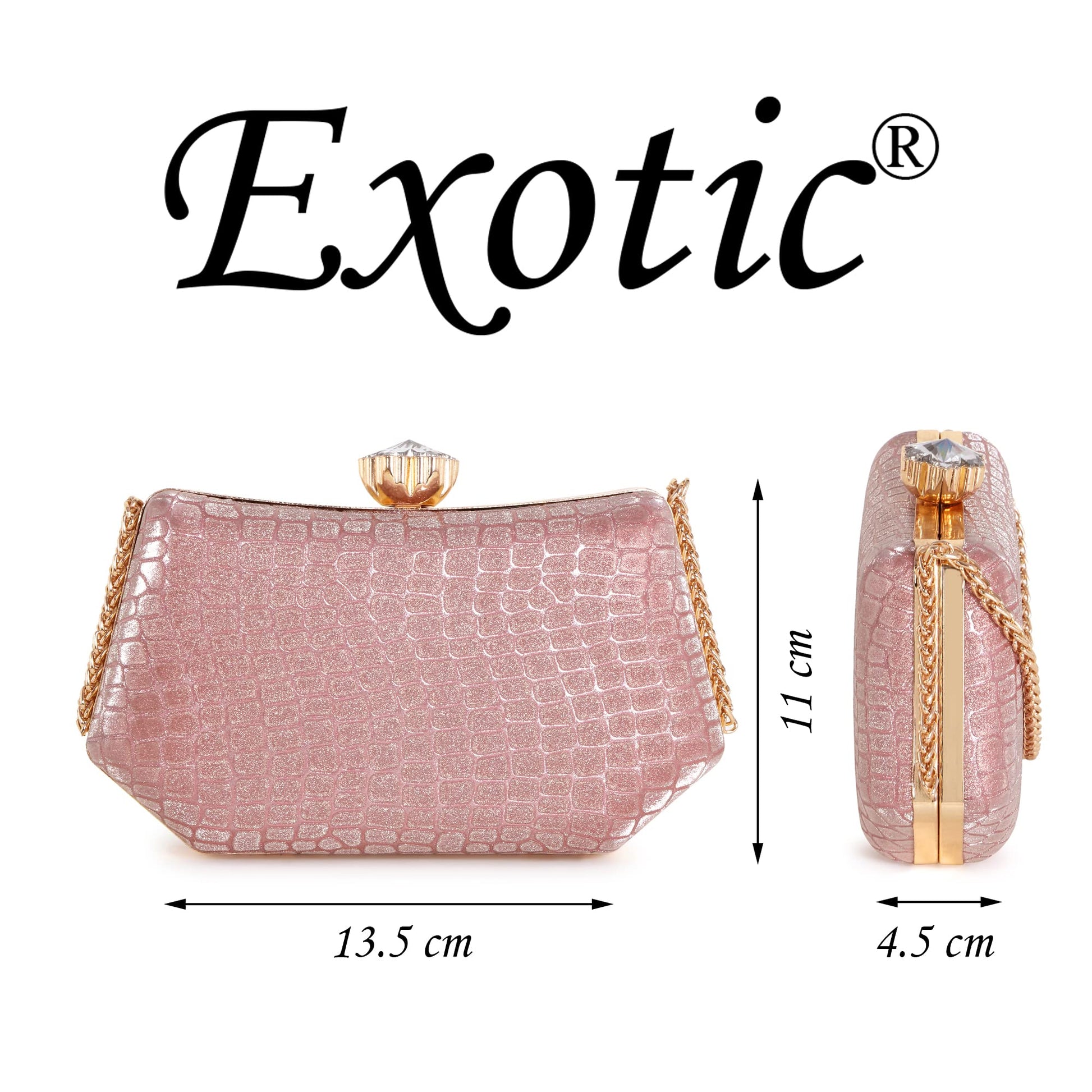 EXOTIC bridal sling bag (Pink) 