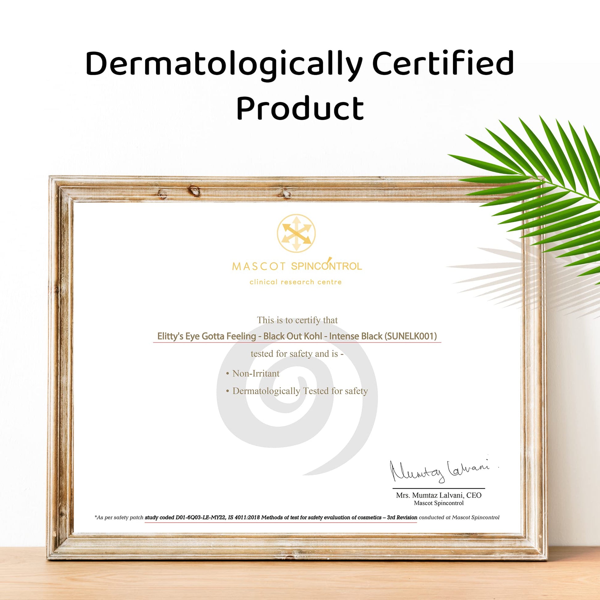 Elitty Black Out Kohl- Intense Black Kajal, Smudge Resistant, Fade Proof, Infused with Witch Hazel, Amla,Almond Oil, Castor Oil & Chamomile Oil, Vegan & Cruelty Free - .27gm SaumyasStore