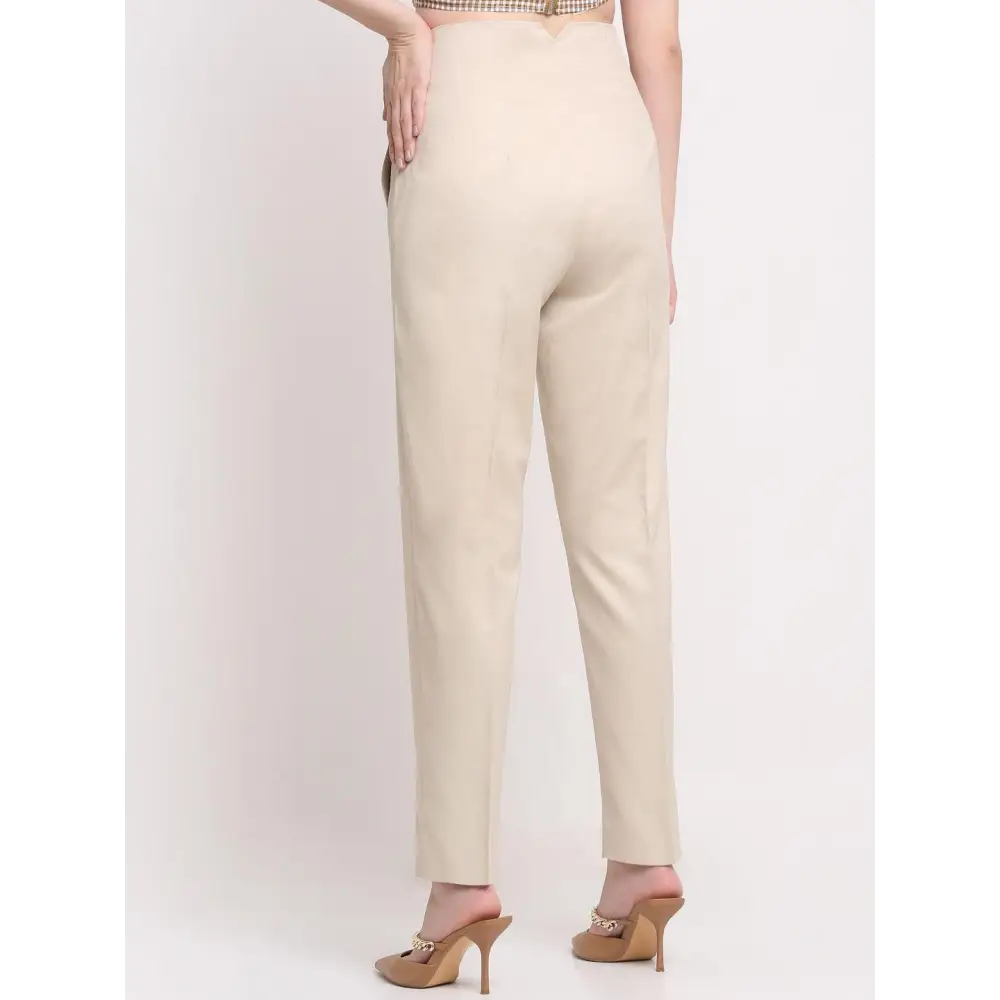 Ennoble Women's Viscose Solid Pants 