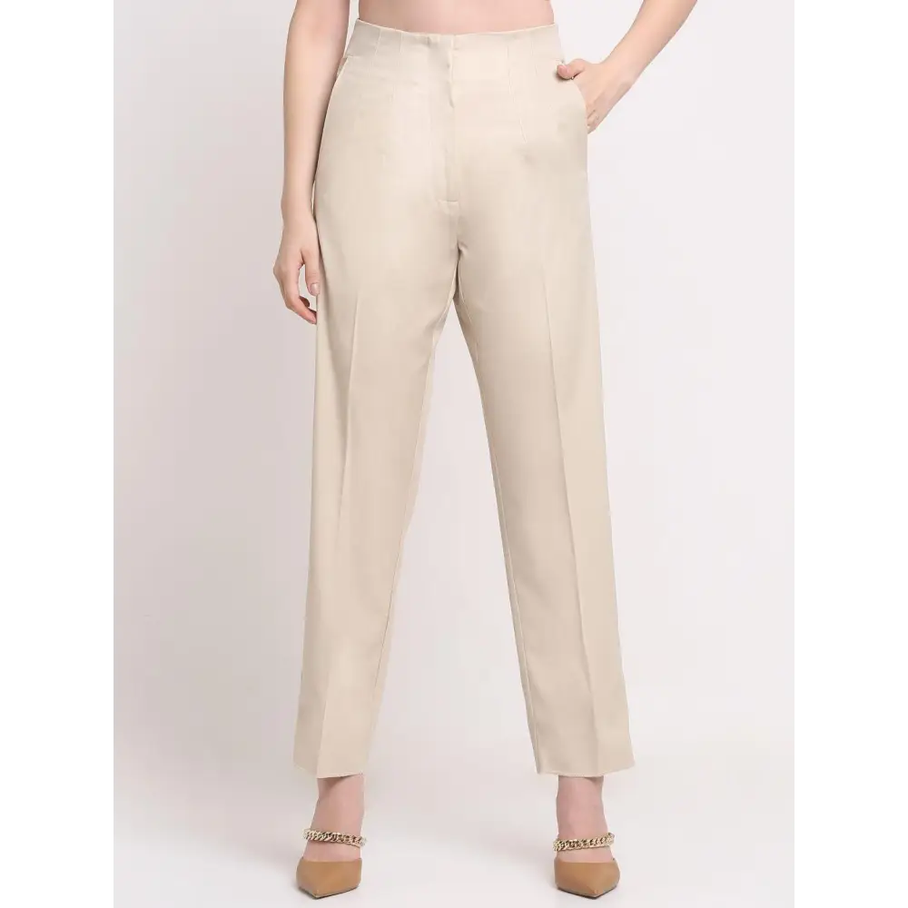 Ennoble Women's Viscose Solid Pants 