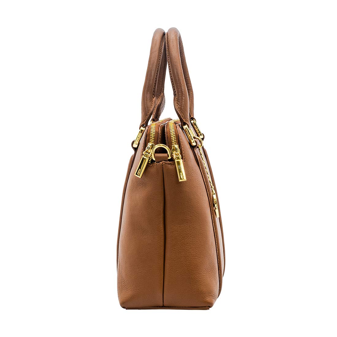 Eske Paris Women's Top Handle Bag (Cognac) (BA-484-Cognac-Cosmos) 