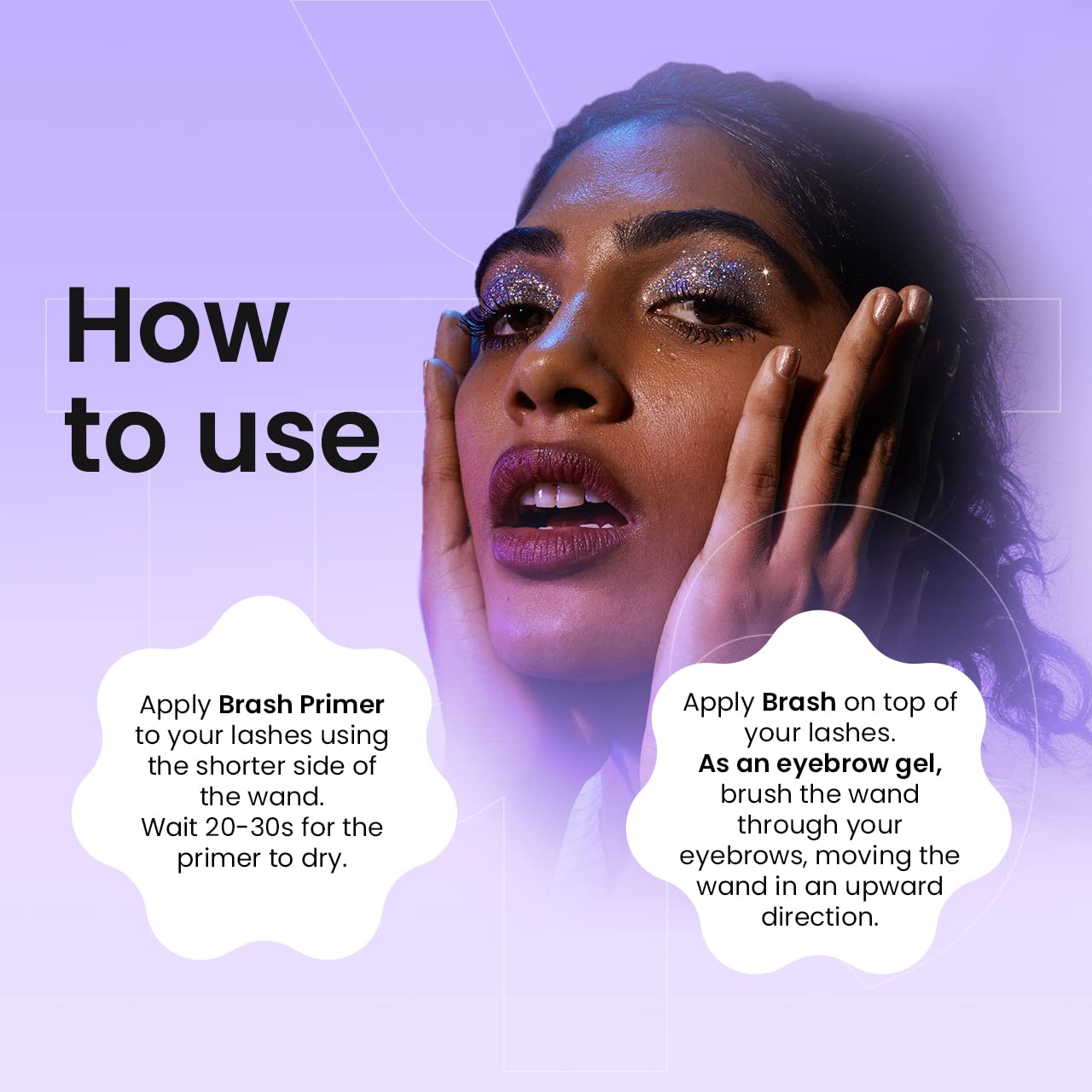 FAE Beauty Extreme Volume Combo for Lashes & Brows | Buildable Formula | Base Coat Primer For Mascara With Dual Lash Mascara & Brow Gel | Volumising 2-in1 Formula | Vegan SaumyasStore