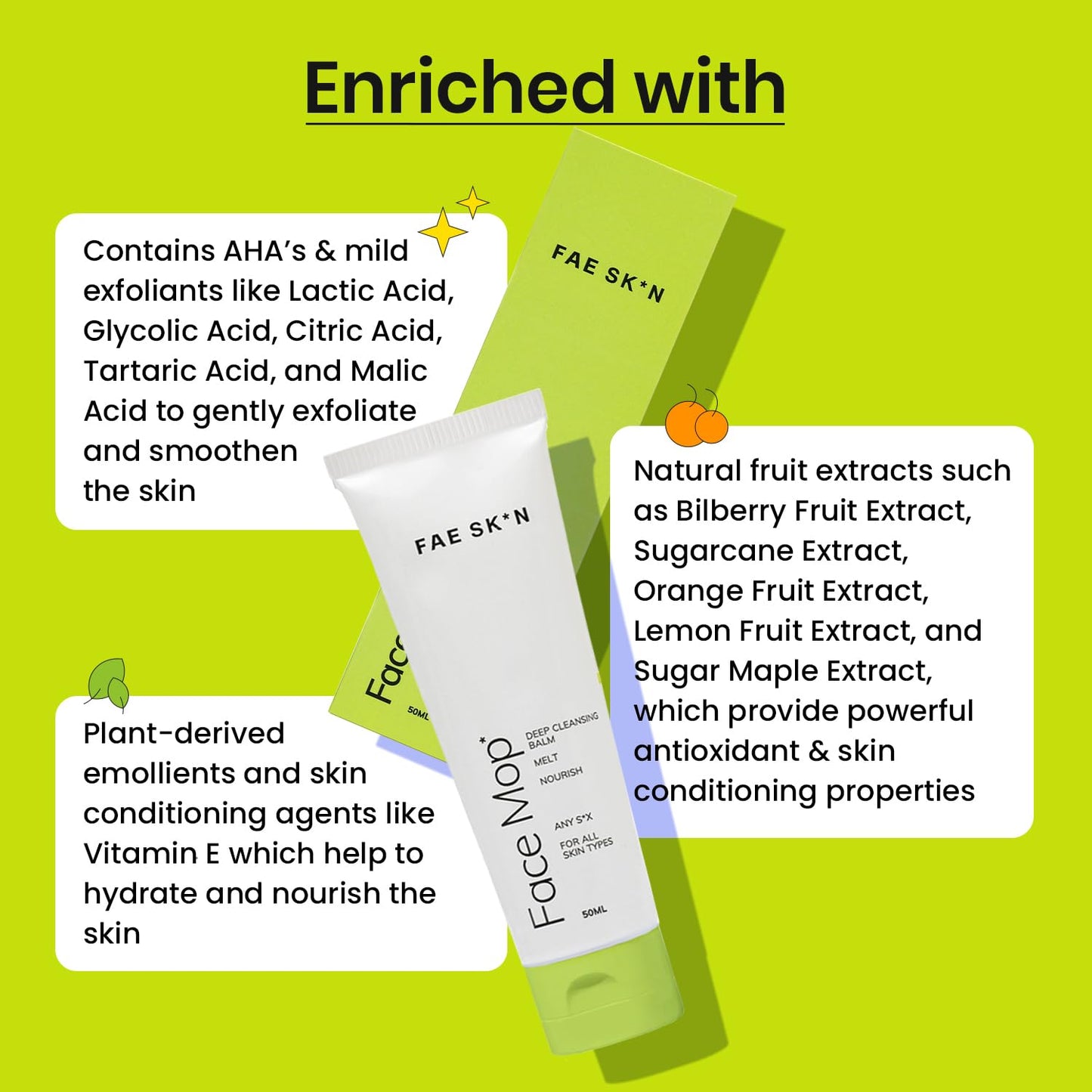 FAE Beauty Makeup Removing Cleansing Balm | Removes All Makeup In One Wash | Gentle & Effective, Fragrance Free Cleanser | Dermatologically Tested For All Skin Types | Vegan SaumyasStore