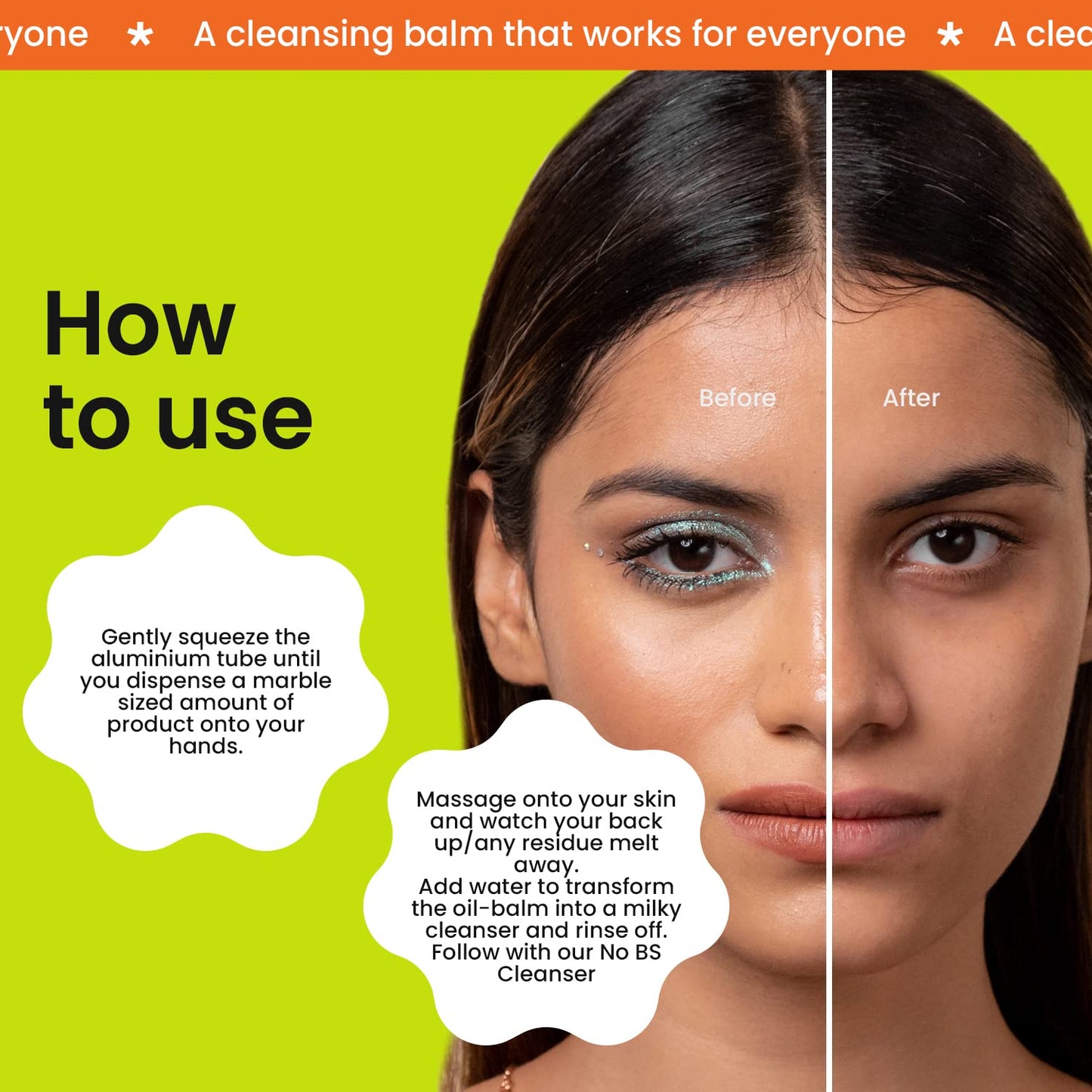 FAE Beauty Makeup Removing Cleansing Balm | Removes All Makeup In One Wash | Gentle & Effective, Fragrance Free Cleanser | Dermatologically Tested For All Skin Types | Vegan SaumyasStore