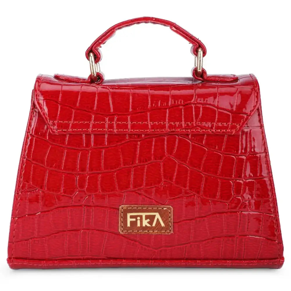 FIKA ndash; Exotic Crossbody Bags for Girls | (18 x 6 x 14 Cm) (Red) 