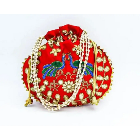 Fancy Embroidered Potli Bag For Women 