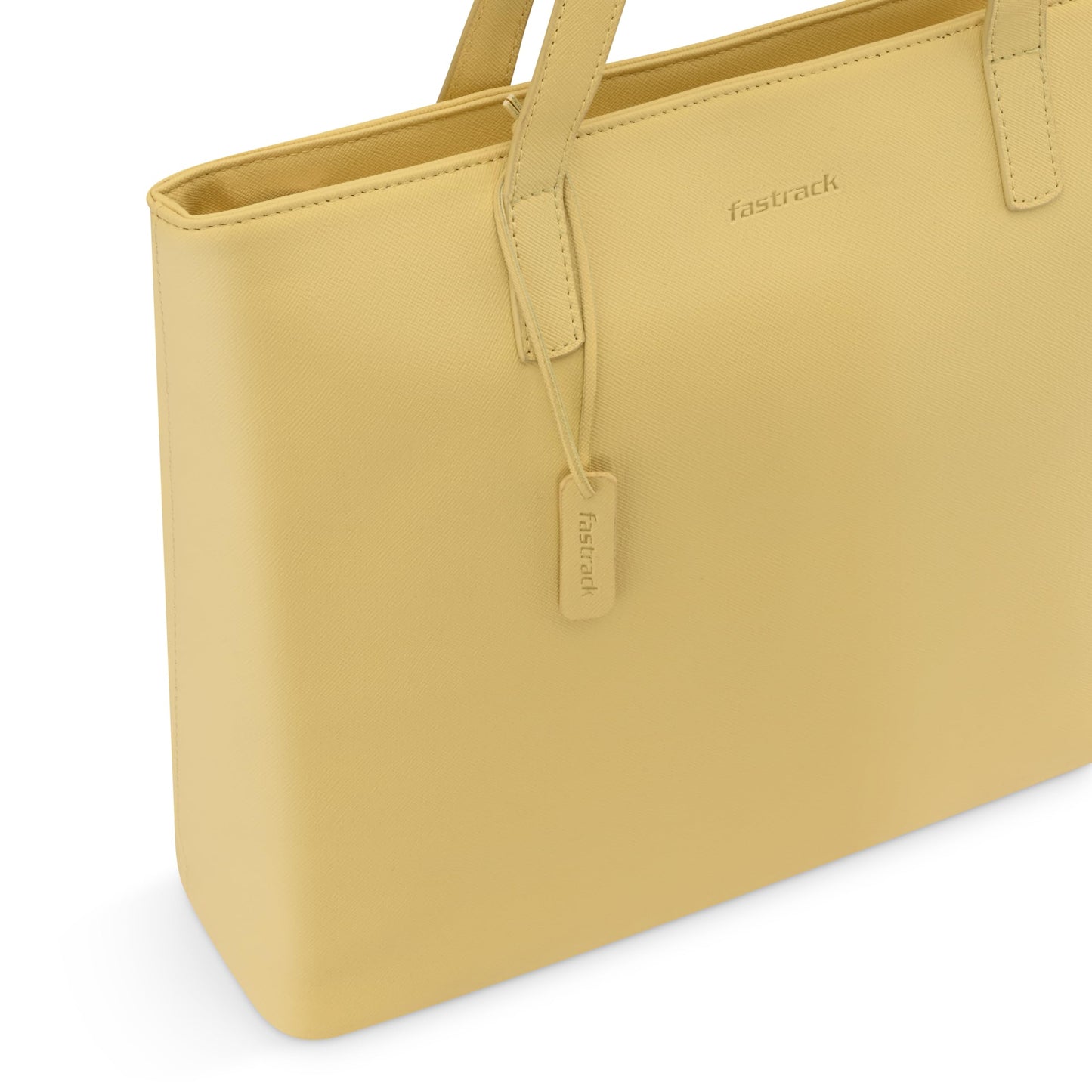 Fastrack Butter Yellow Work Tote Bag for Women 