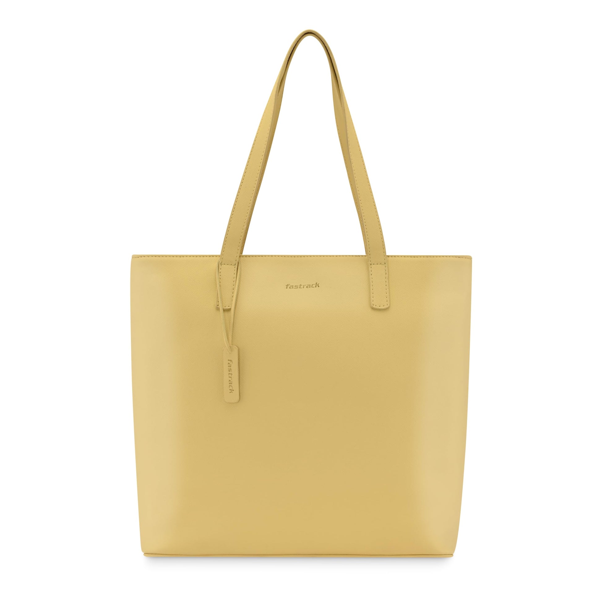 Fastrack Butter Yellow Work Tote Bag for Women 