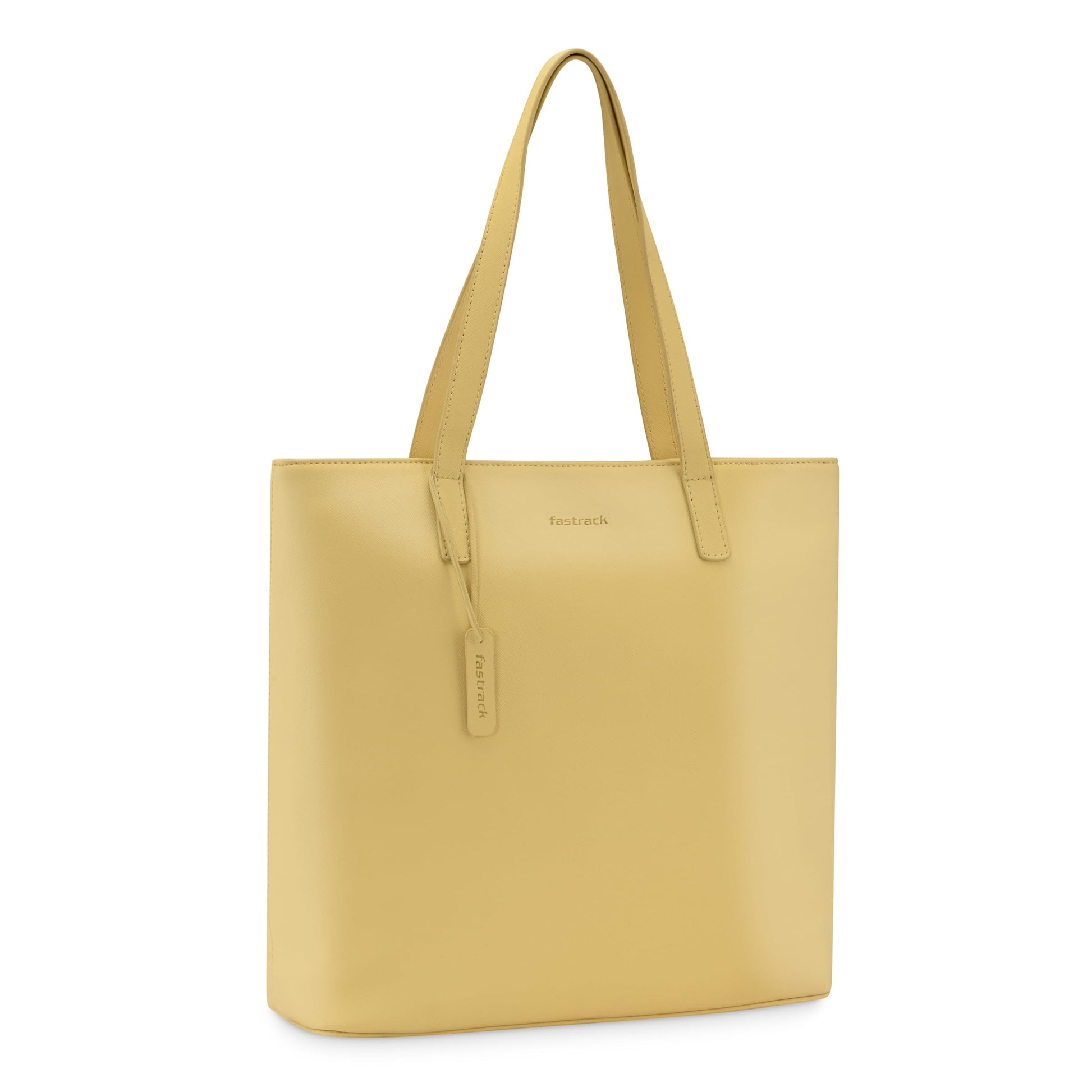 Fastrack Butter Yellow Work Tote Bag for Women 