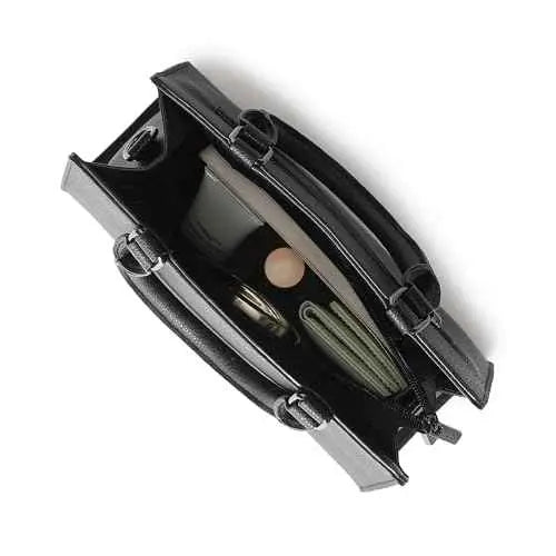 Fastrack Casual Satchel Bag with Top Zipper for Girls, Medium Size