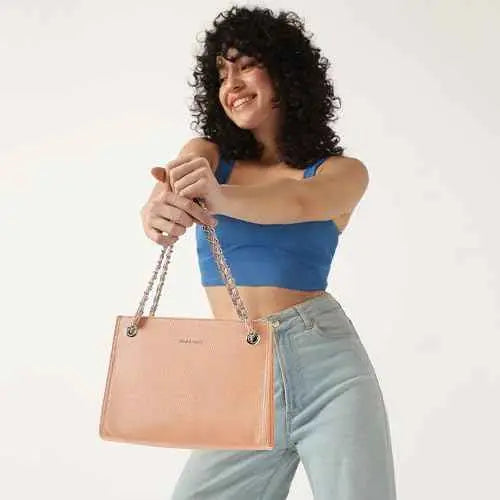 Fastrack Casual Shoulder Bag with Top Zipper Closure for Girls, Medium Size with Internal Zipper Pocket, Made with Premium Faux Leather, Versatile and Durable Design SaumyasStore