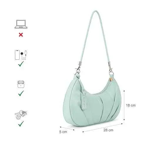 Fastrack Casual Shoulder Bag with Top Zipper Closure for Girls, Small Size with Internal Zipper, Made with Premium Faux Leather, Versatile and Durable Design SaumyasStore