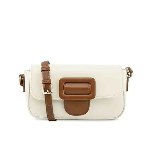 Fastrack Casual Sling Bag with Buckle Detail | Faux-Leather Women's Handbags | Sling for Casual Carry SaumyasStore