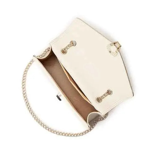 Fastrack Casual Sling Bag with Lock Closure for Girls, Medium Size with Internal Organiser, Handheld Design and Metal Chain Sling SaumyasStore