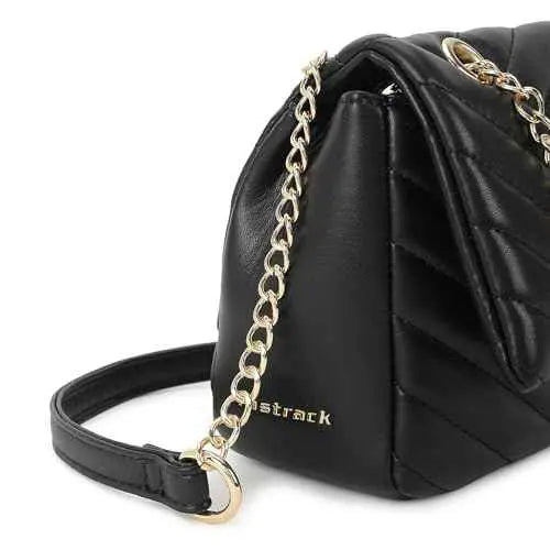 Fastrack Casual Sling Bag with Magnetic Button for Girls, Medium Size with Internal Zipper, Made with Premium Faux Leather, Versatile and Durable Design SaumyasStore