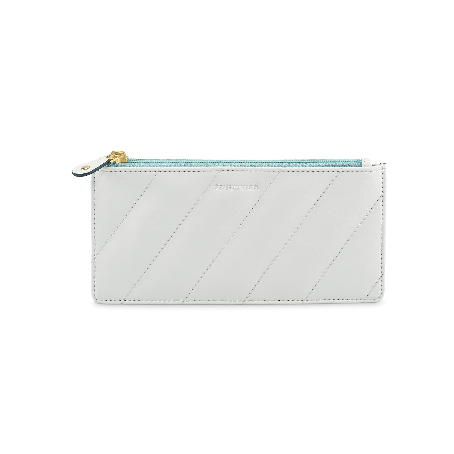 Fastrack Grey Quilted Clutch for Women 