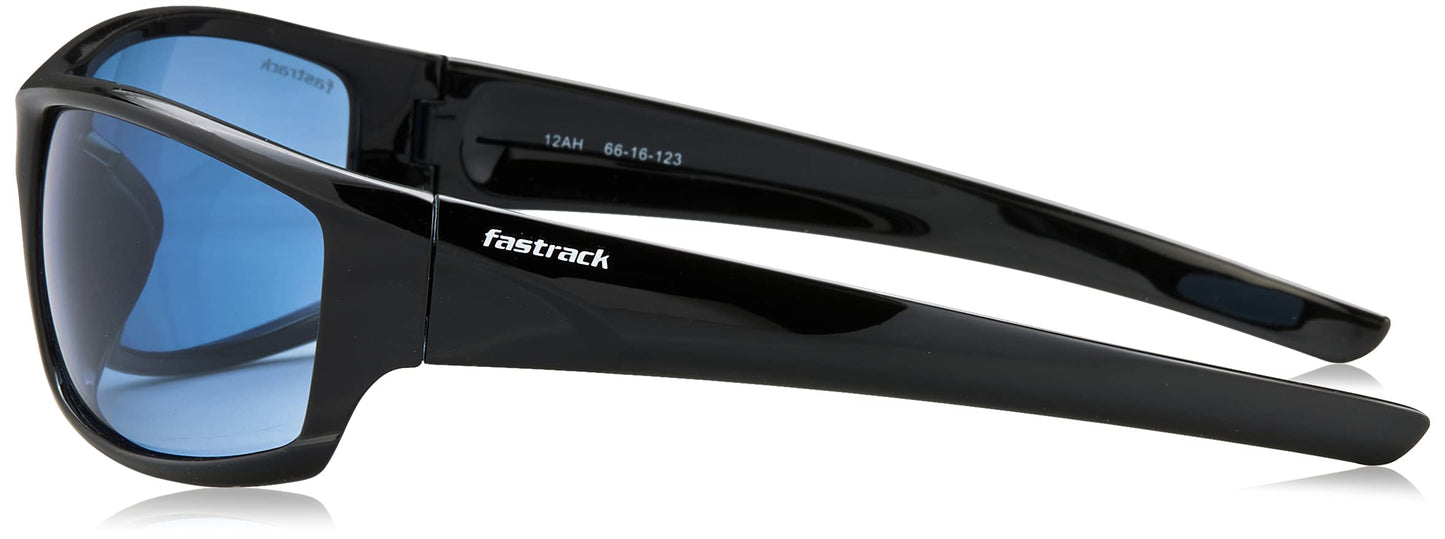 Fastrack Men's 100% UV protected Blue Lens Sporty Sunglasses 