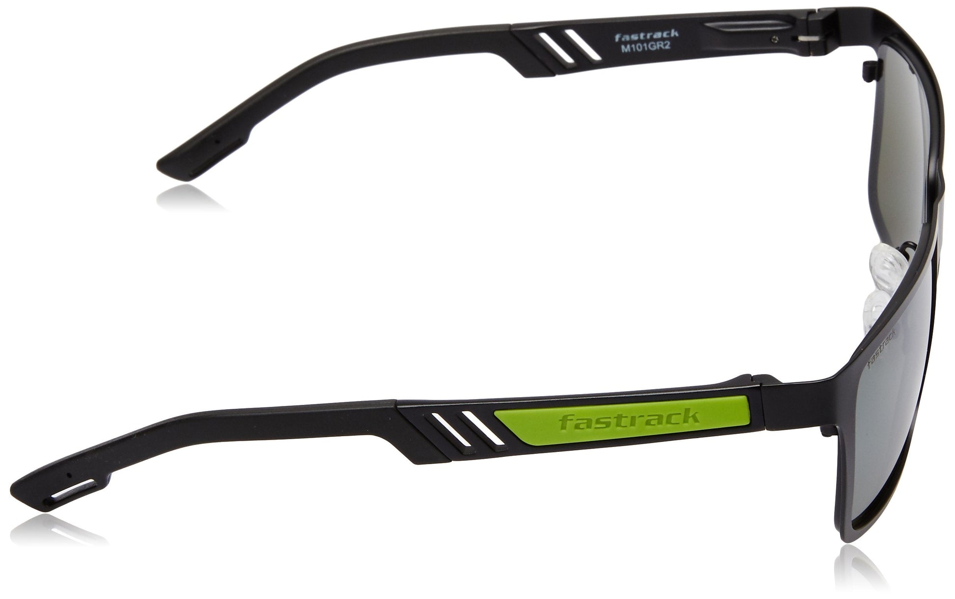 Fastrack Men's 100% UV protected Green Lens Sporty Sunglasses 