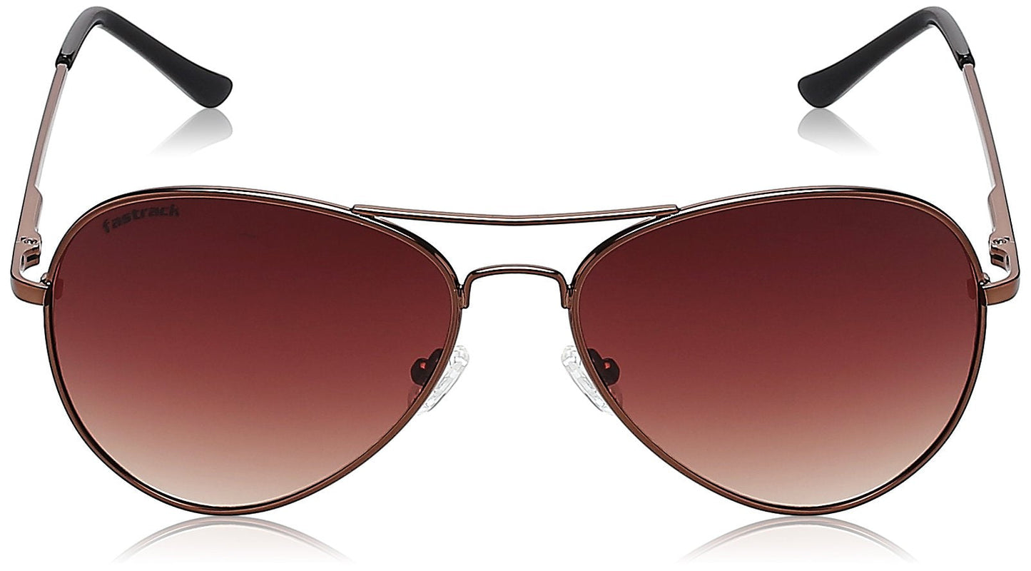 Fastrack Men's Gradient Brown Lens Pilot Sunglasses 