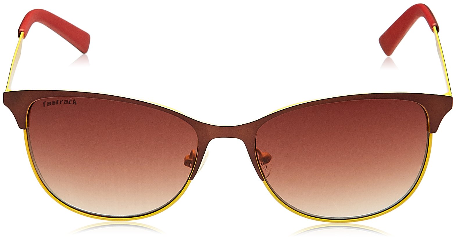 Fastrack Men's Gradient Brown Lens Round Sunglasses 
