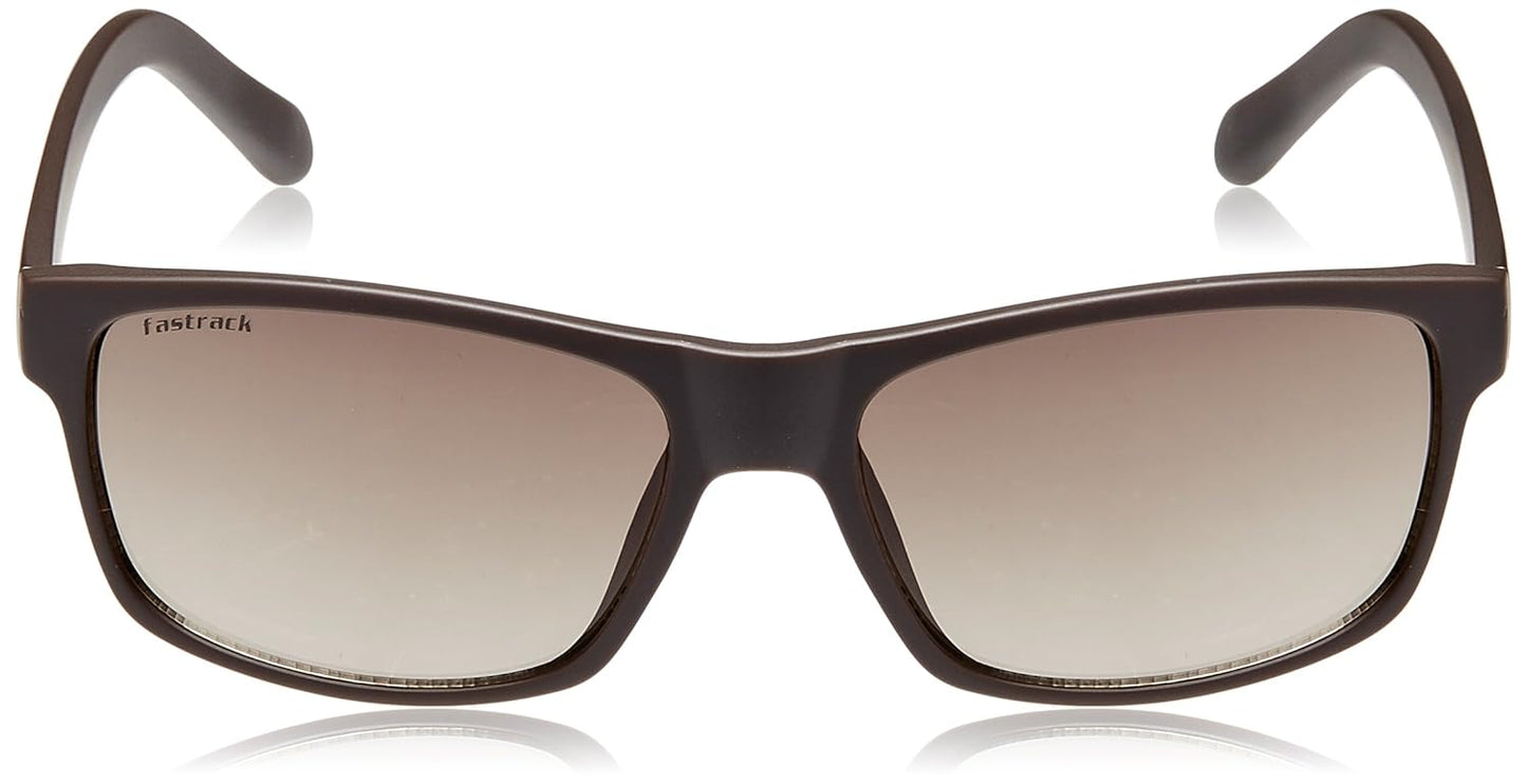Fastrack Men's Gradient Brown Lens Square Sunglasses 