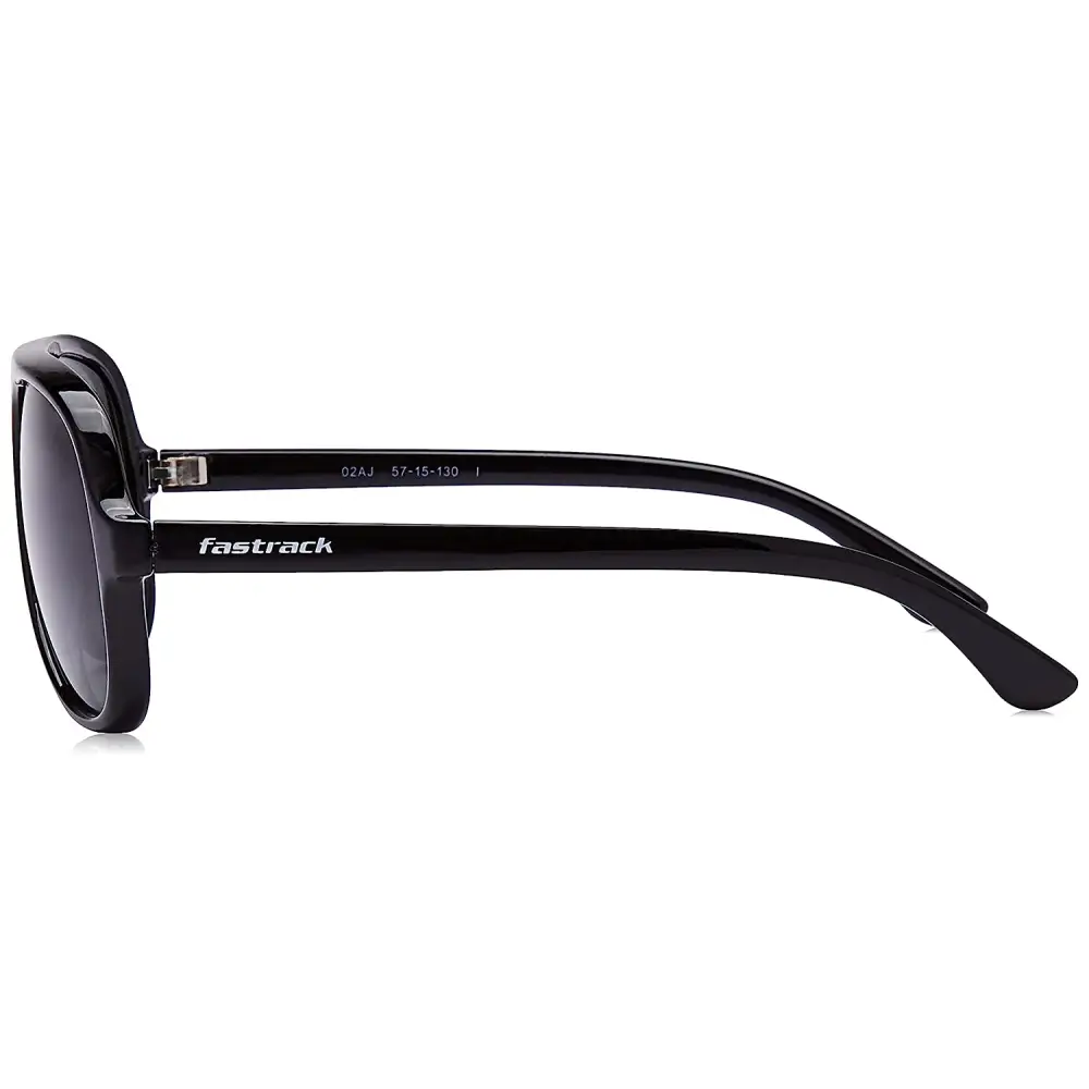 Fastrack Men's Pilot Sunglasses Black Frame, Brown Lens 