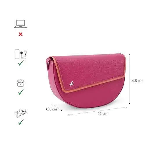 Fastrack Nova Sling | Faux-Leather Women's Handbags | Sling for Casual Carry SaumyasStore