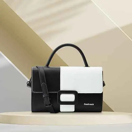 Fastrack Snap and Style Satchel | Faux-Leather Women's Handbags | Satchel for Casual Carry SaumyasStore