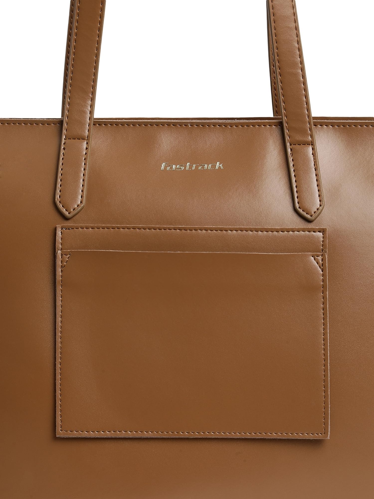 Fastrack Tan College Tote Bag for Women 