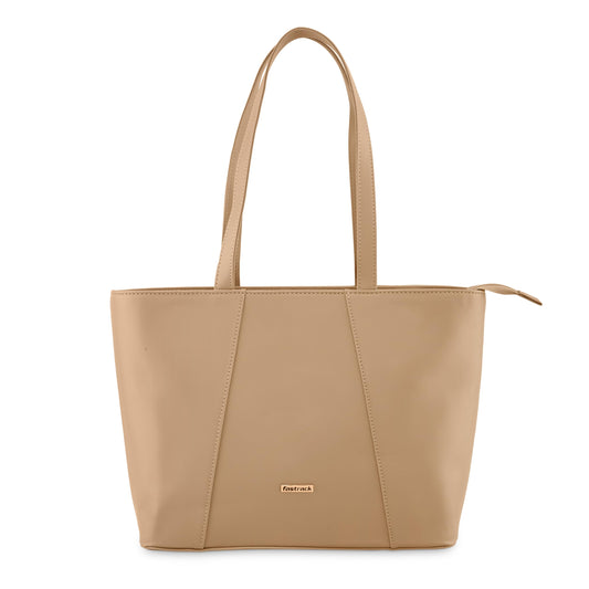 Fastrack Taupe Tote For Women 