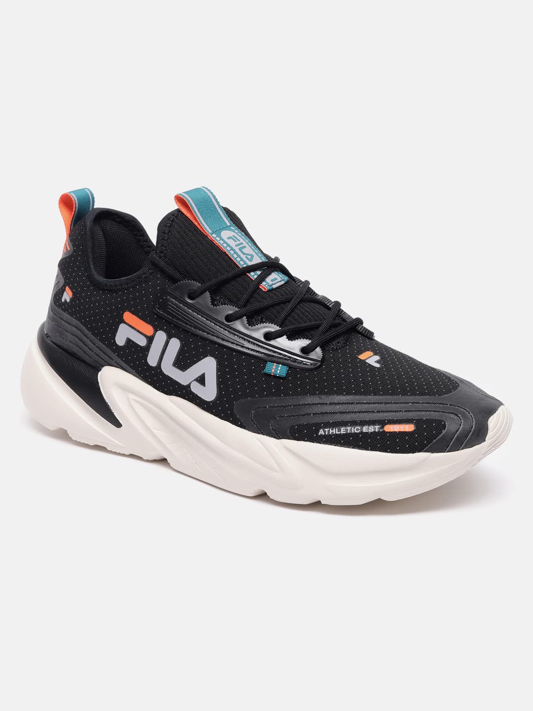Fila Men's Charge BLK/BLU Oil/ORG Sneaker (11010259) 