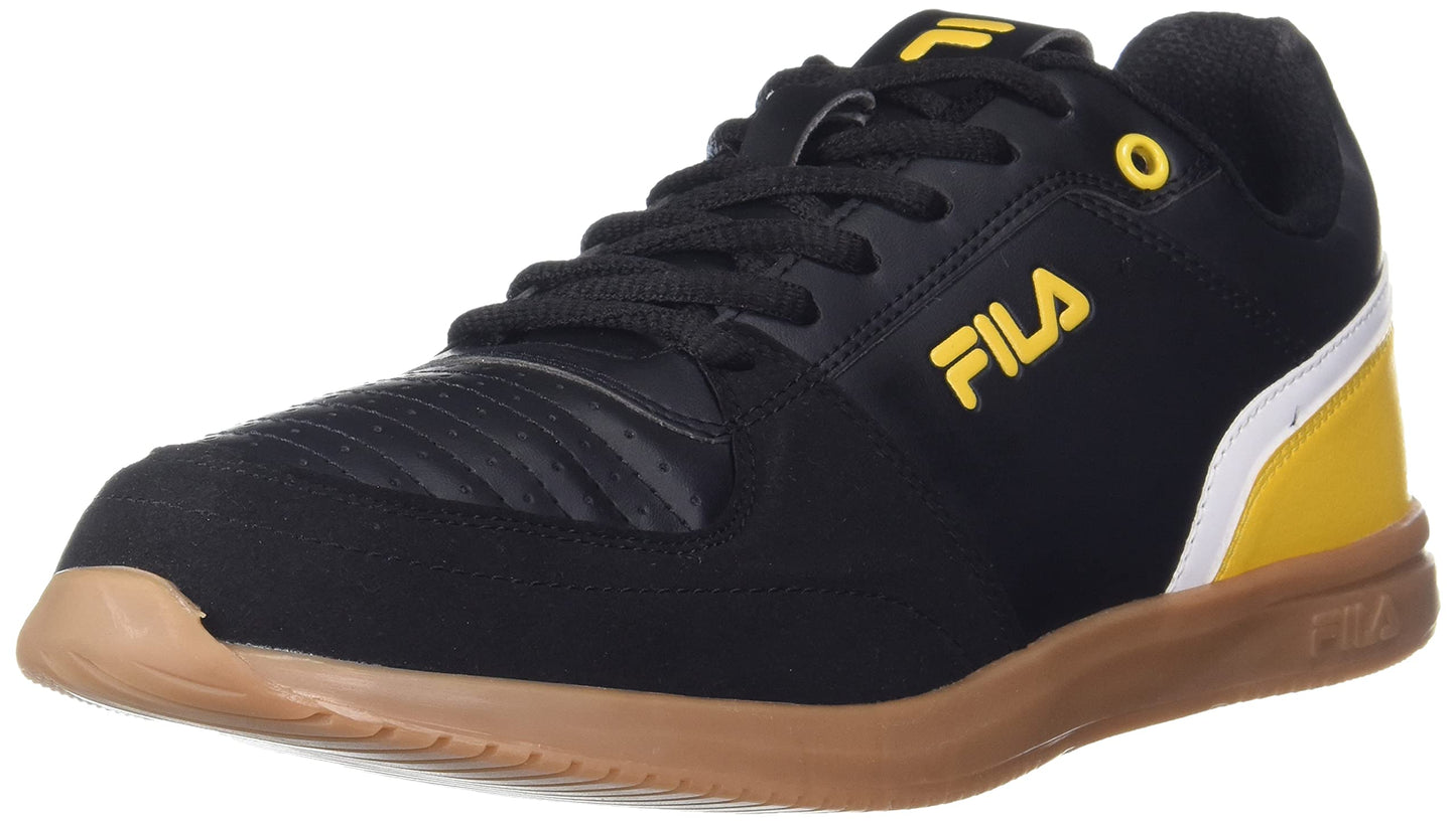 Fila Men's Gorino BLK/STA YEL/WHT Sneaker-8 UK (11009050) 