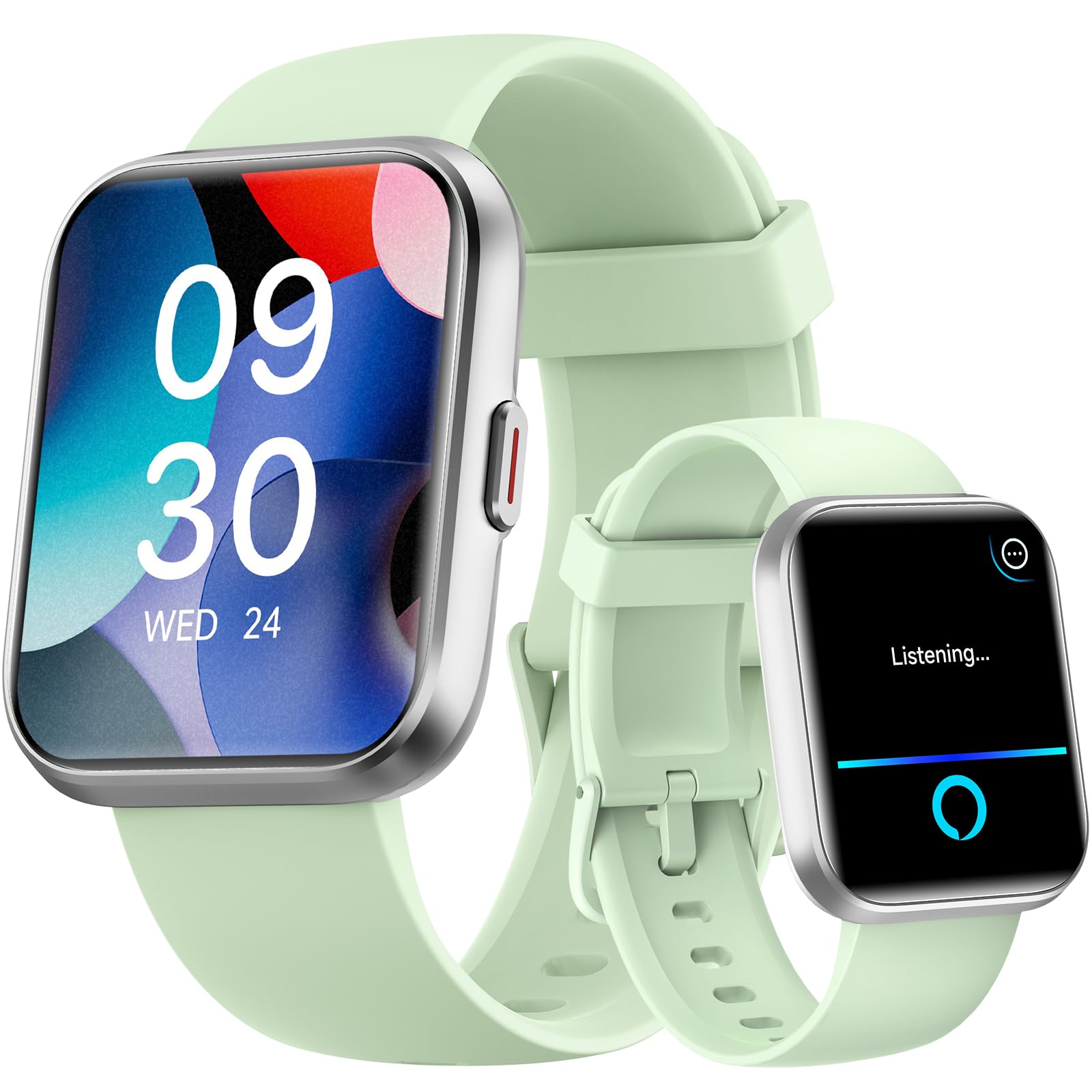 Fitpolo Smart Watches for Men/Women, 1.8&#39;&#39; Alexa Built-in Fitness Tracker Watch with Bluetooth Calls, IP68 Waterproof, Heart Rate/Sleep/SpO2/Stress Monitor, 110 Sport Modes for Android &amp; iPhone SaumyasStore