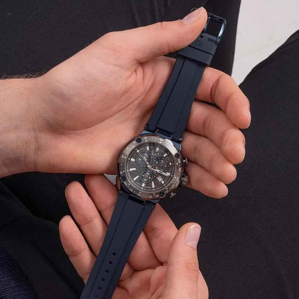 GC Mens 45 mm Spirit Sport Gray Dial Silicone Analog Watch - Y81006G5MF SaumyasStore