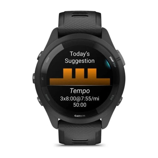 Garmin Forerunner 265 Running Smartwatch - Black and Powder Gray SaumyasStore
