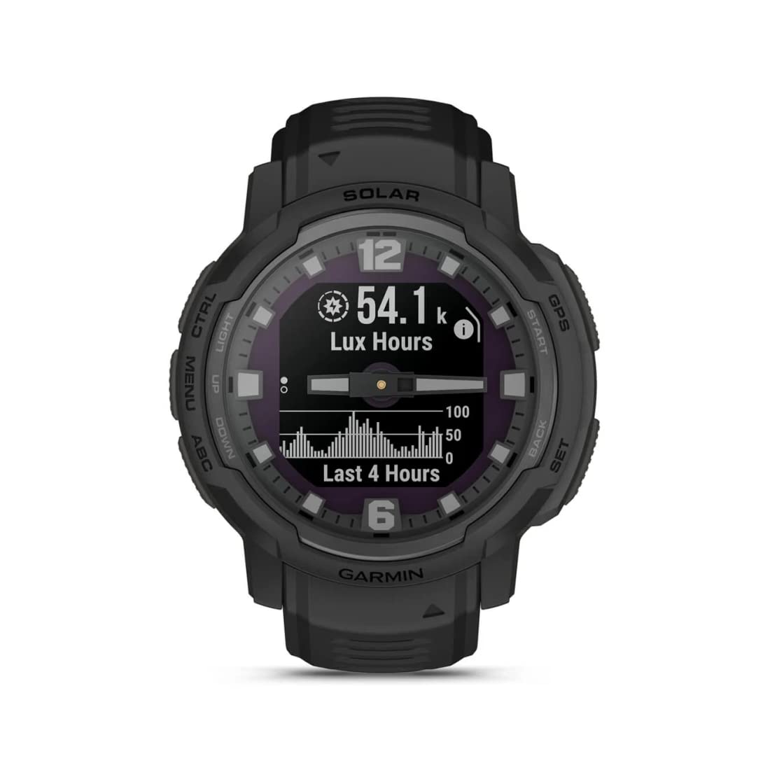 Garmin Instinct Crossover Solar Tactical Edition, Rugged Hybrid Smartwatch with Solar Charging Capabilities, Tactical-Specific Features, Analog