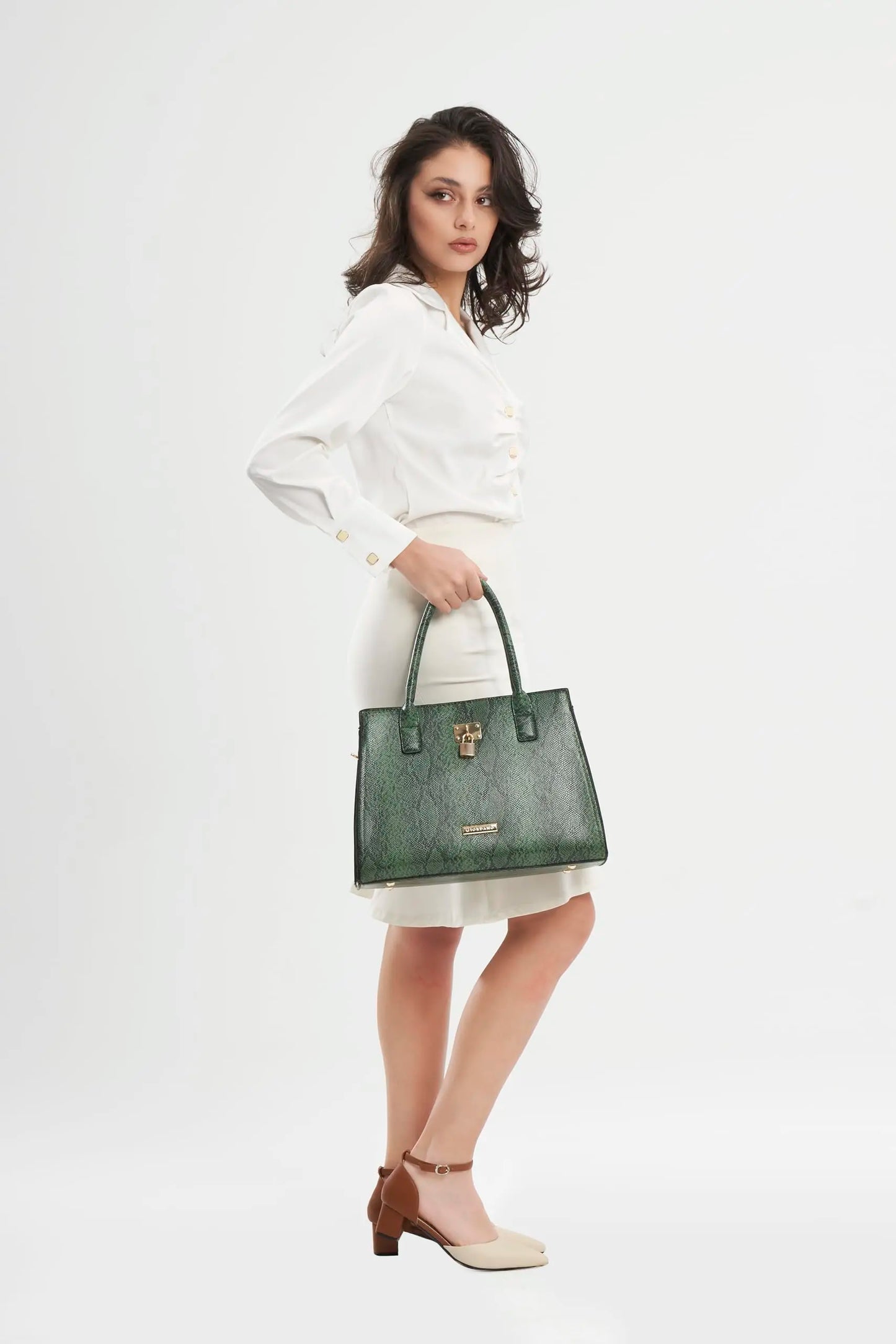 Giordano Satchel Bag For Women|Spacious Compartment With Zipper|Pu Leather Handheld Bag For Ladies, Green SaumyasStore