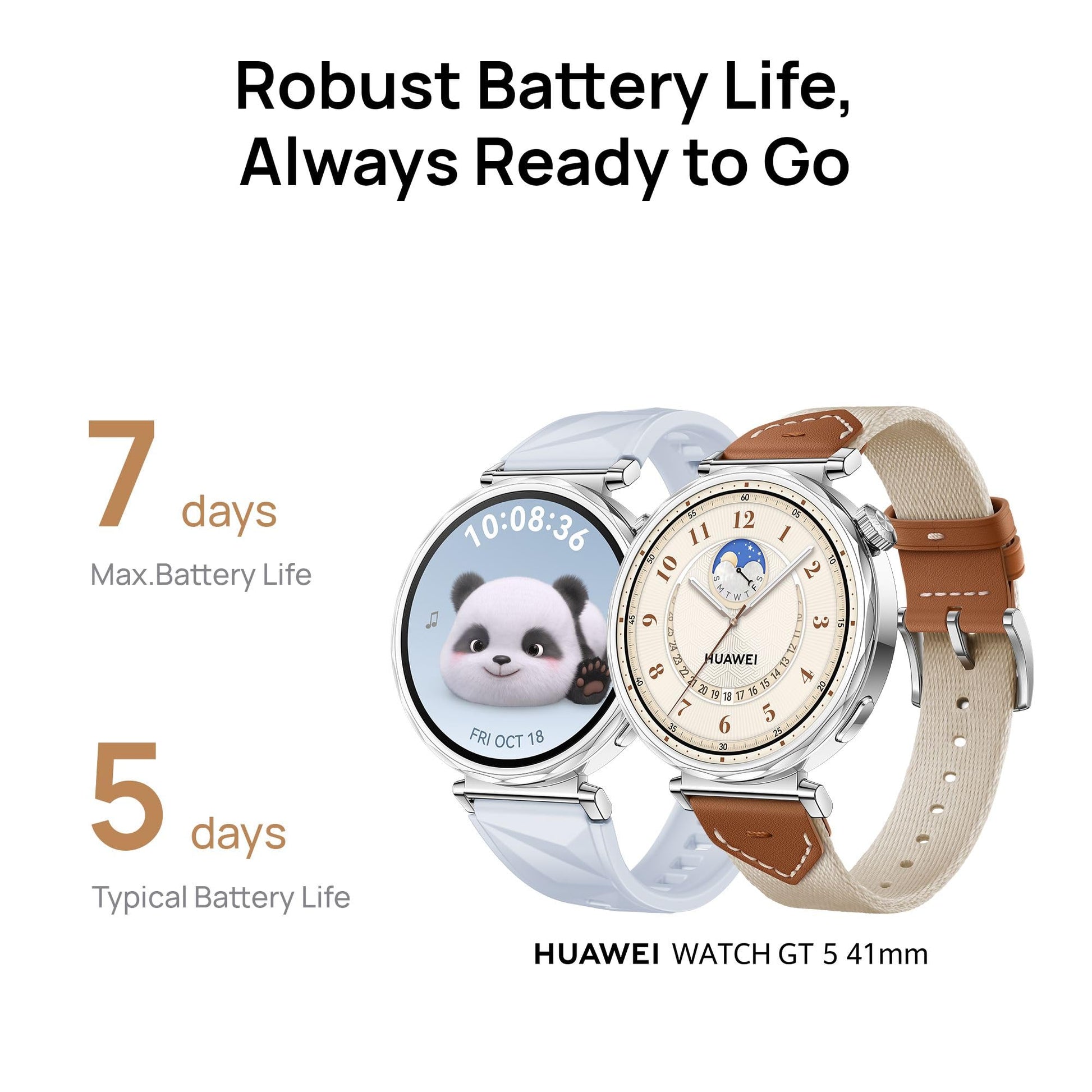 Huawei Watch GT 5 41mm Smartwatch, Up to 7 Days Battery Life, iOS & Android Compatible,Built in Maps, Pro-Level Sports Call&Message Reply (Gold) SaumyasStore