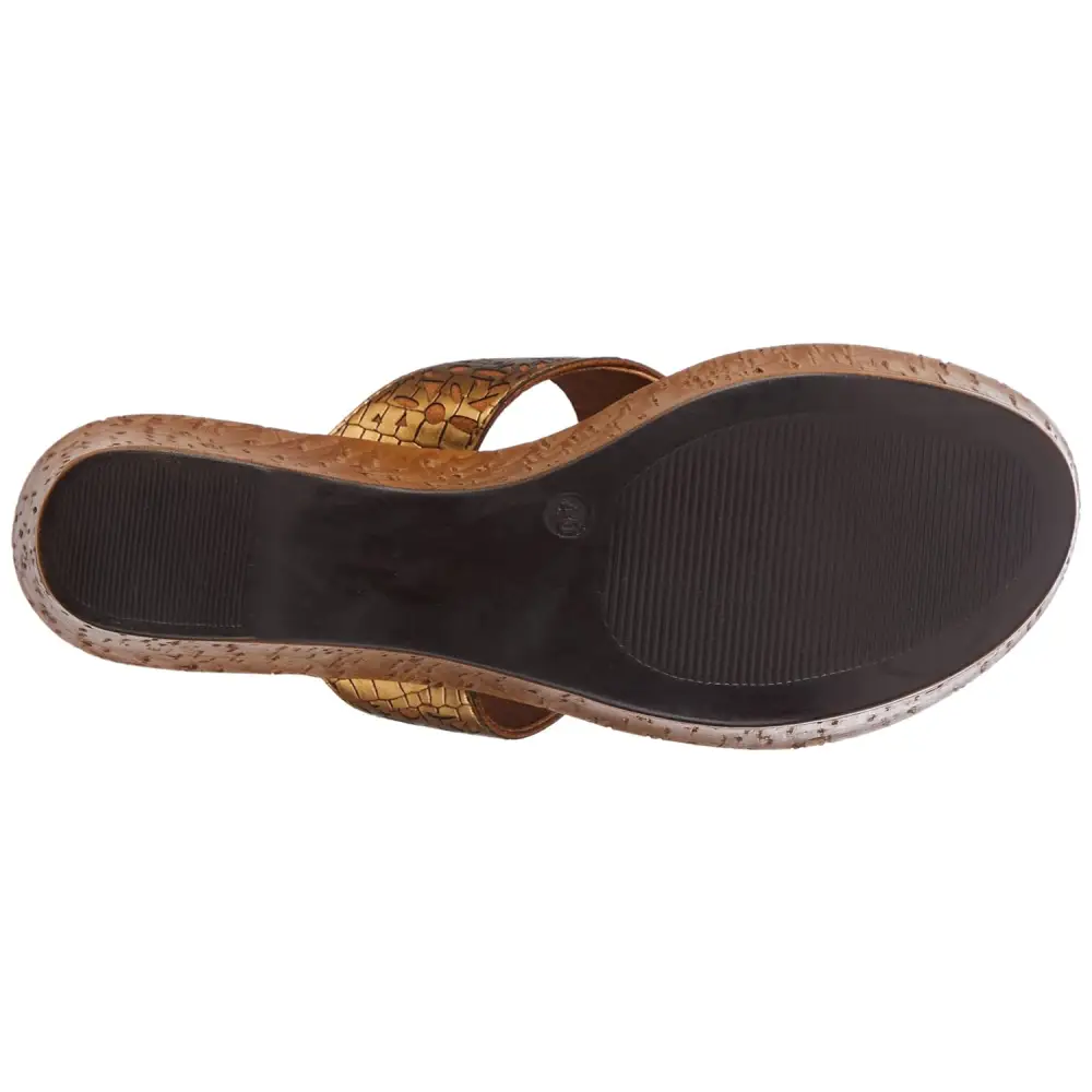 Inc.5 Women’s Casual Slip-On Sandal (Ant Gold)
