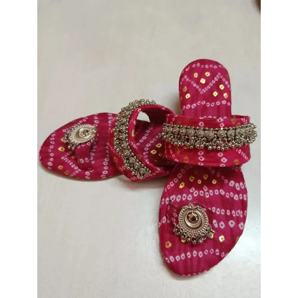 Jaipuri style traditional printed fashion flats for women