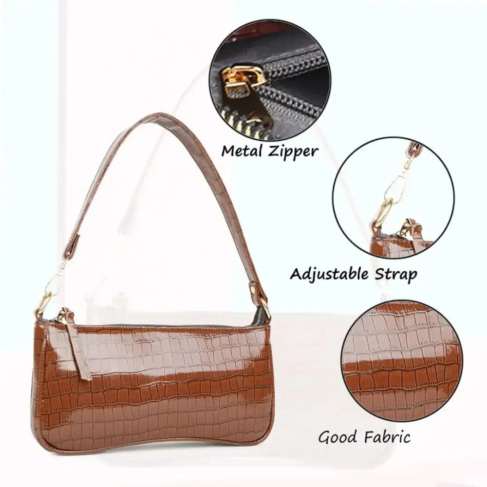 Japkaur brown color PU leather bag