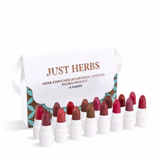 Just Herbs Ayurvedic Creamy Matte Lipstick Set Lip Hydrating