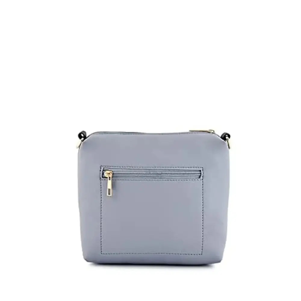 Krozilla Women Grey sling bag with back pocket