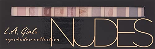 L.A Girl Eyeshadow Palette - 12 Shades, High Pigmented, Long Wearing & Easily Blendable, Matte, Shimmery & Metallic Finish, Beauty Brick Nudes - 12g SaumyasStore