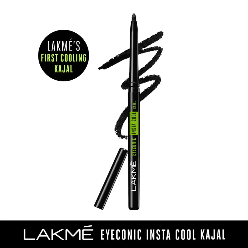 LAKMÉ Eyeconic Insta Cool Kajal Black Cooling Kohl Liner