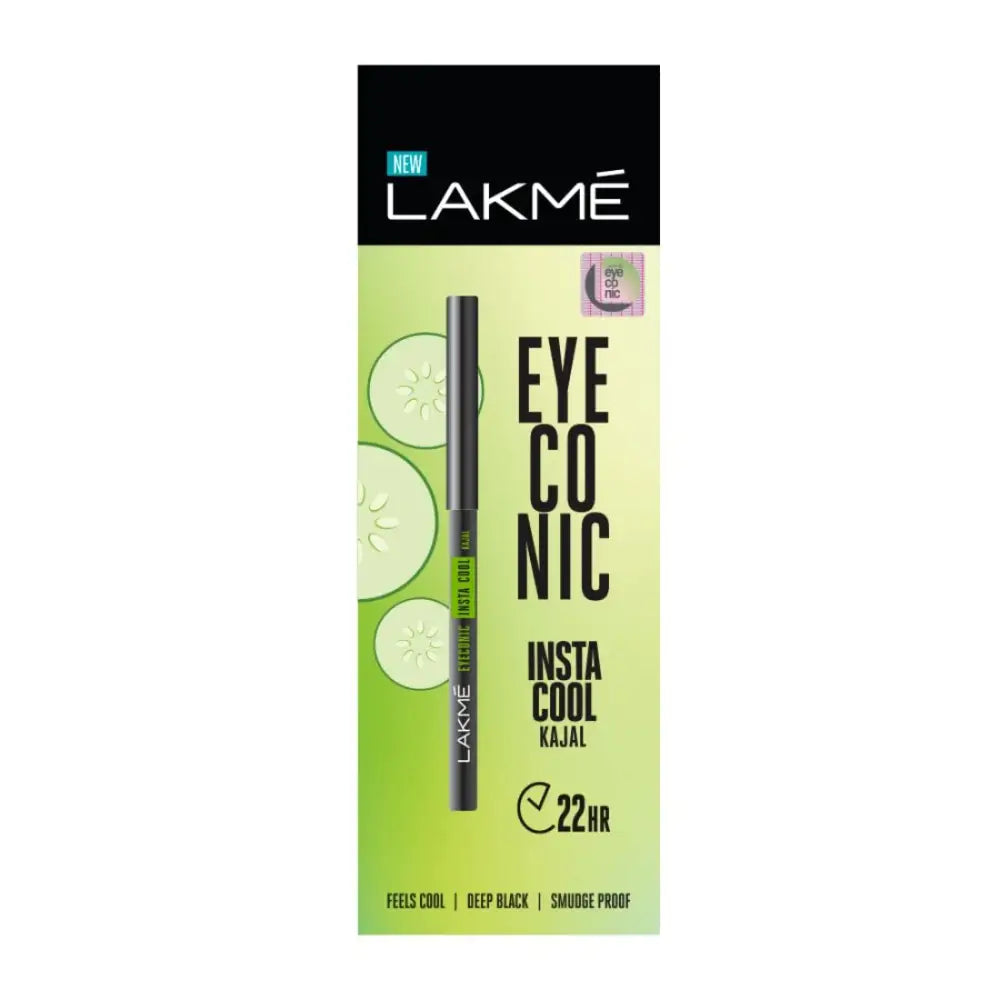 LAKMÉ Eyeconic Insta Cool Kajal Black Cooling Kohl Liner