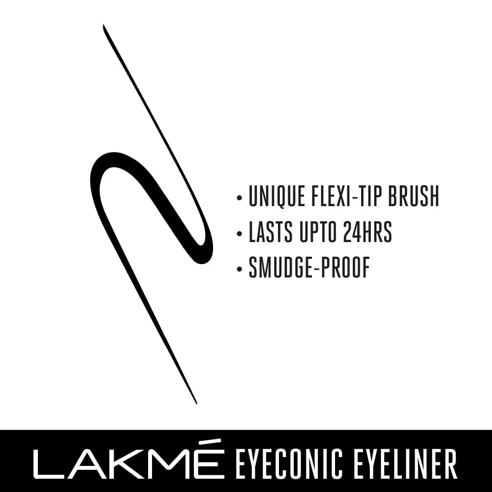 LAKMÉ Eyeconic Liquid Eye Liner Black Long Lasting Matte