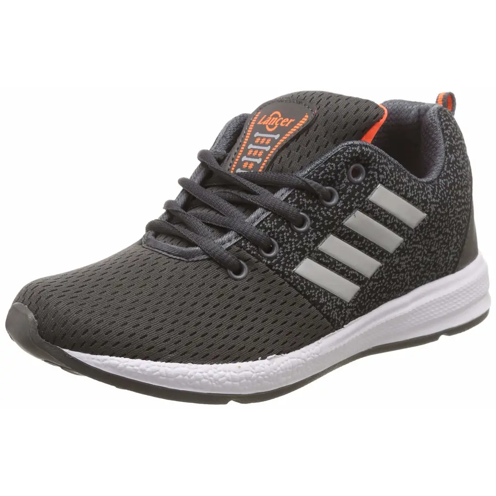 LANCER Mens INDUS-12 Grey Orange Running Shoe - 6 UK